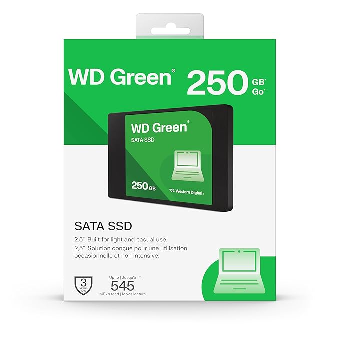 WD Green 250GB Internal SSD | SATA III 2.5 Inch | High-Speed Solid State Drive