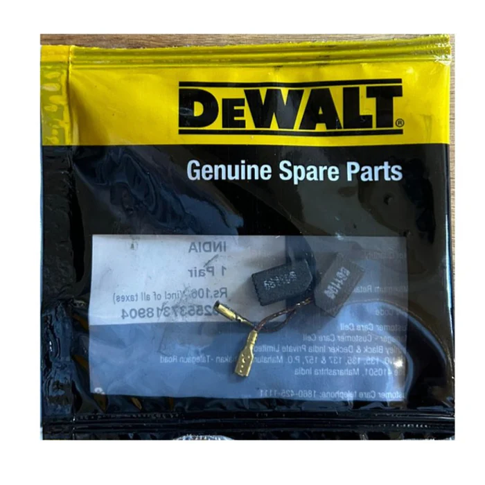  DeWalt N489912 Genuine Carbon Brush Pair for Angle Grinder DW801 / DWE4015 | Original OEM Spare Part 