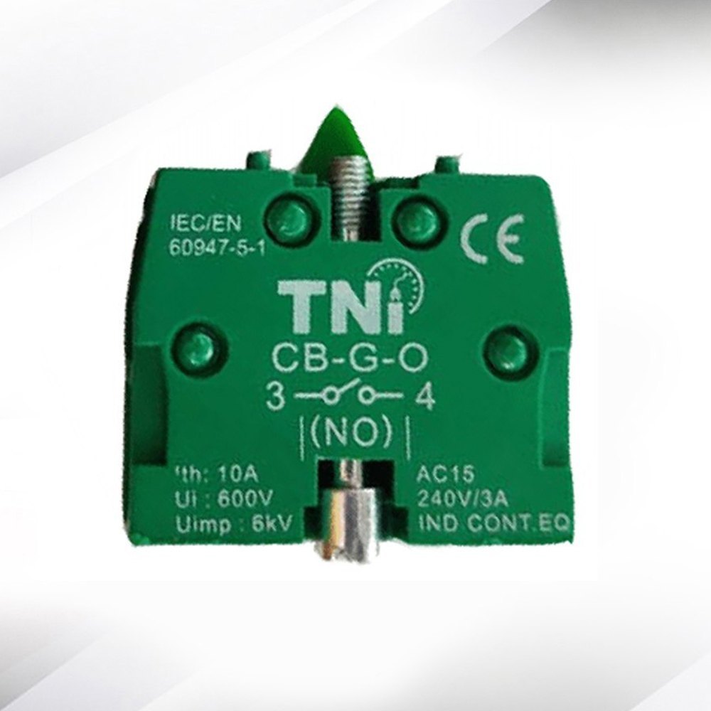 TNi Green Industrial Push Button Switch – 10A, IEC/EN 60947-5-1 Compliant