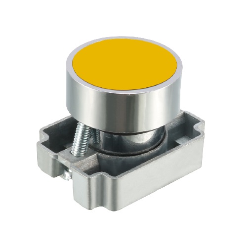Yellow Industrial Push Button Switch 22 mm | Durable Control Panel Switch
