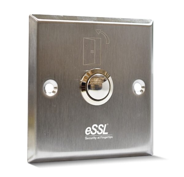 eSSL PUSH-9-SQ Exit Push Button – Stainless Steel Square Switch | Access Control Exit Device