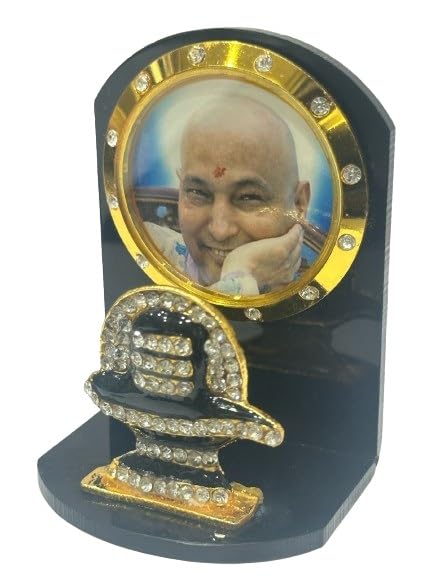 Guruji Car Swaroop Acrylic Stone Idol – Spiritual Dashboard Decor | Divine Blessings