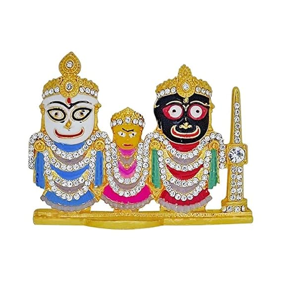 Jagannath, Balaram & Subhadra Maa Idol – Car Dashboard & Home Decorative Spiritual Idol