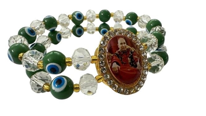 Jai Guruji Evil Eye Hanging Bracelet – Blessings & Protection | Spiritual Jewelry for Men & Women