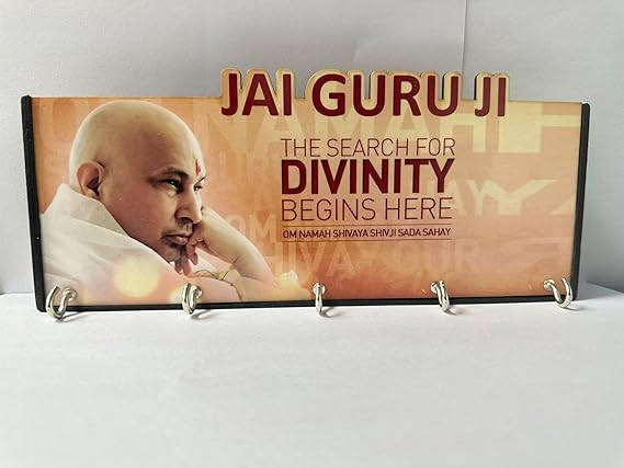 Guruji Swaroop Premium Key Rings Wall Hanging Key Holder – Stylish 5-Hook Key Stand for Home