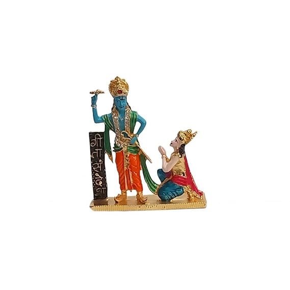 Srimad Bhagavad Gita Sandesh Car Idol – Geeta Saar Dashboard Spiritual Idol for Car