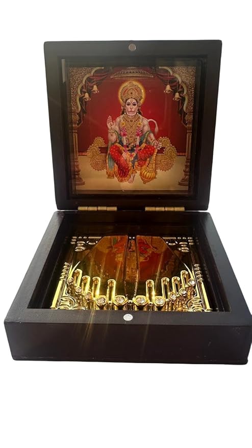 Sankat Mochan Hanuman Photo Frame – Bhajrang Bali Devotional Frame for Spiritual Home Decor