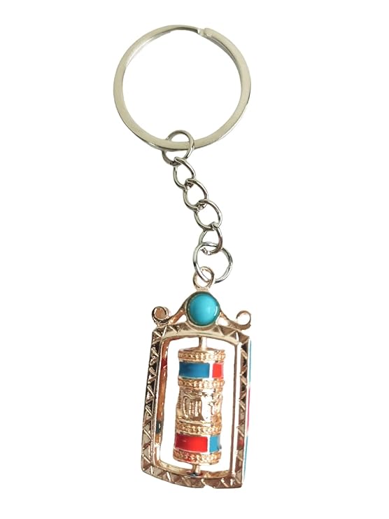 Tibetan Auspicious Buddhist Prayer Wheel Julley keychain | Ladakh Souvenirs