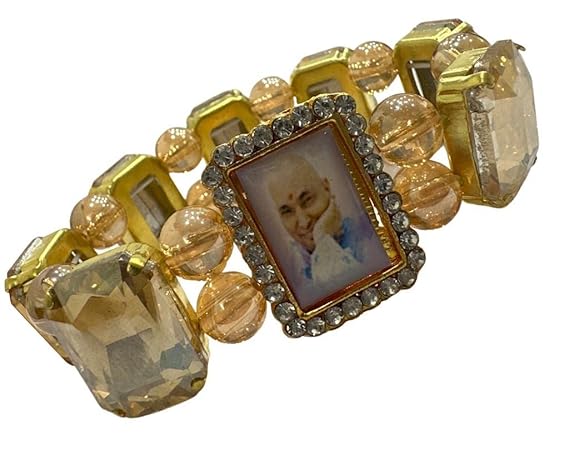 Multi Swaroop Guruji Bracelets Stylish Handmade Gemstone For Men and Women (Dark Peach)