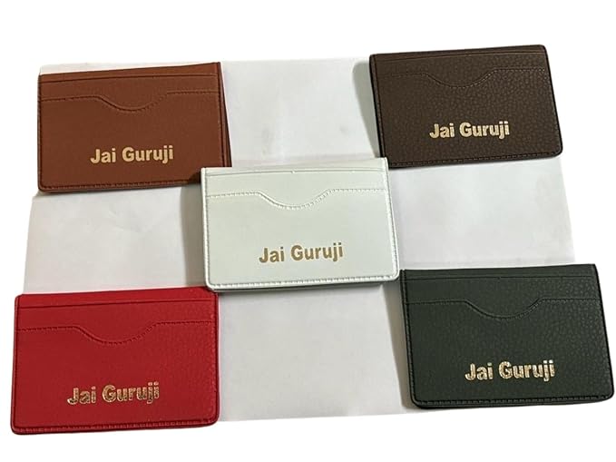 Guruji Swaroop Purse Credit Debit Card Holder Money Wallet for Men & Women