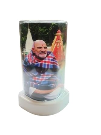 Neem Karoli Baba 3D Illusion Acrylic White Color LED Night Lamp with Plug