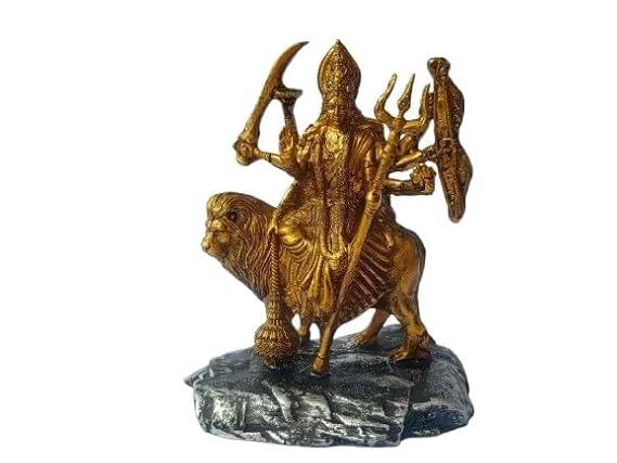 Shri Durga MATA Rani Idol Shri Ambe Maa Shri Vaishno Devi Sherawali MATA Idol for Car Dashboard Home Decor
