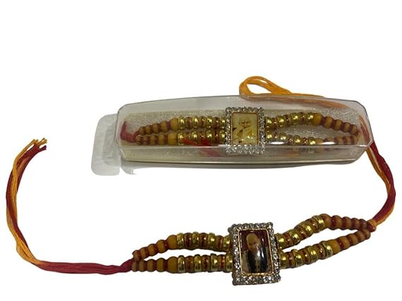 Guruji Swaroop handmade beads Rakhi for Men, Women & Kids (1)