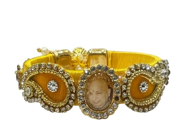 Guruji Swaroop Bangles Bracelets Round And Square Pearl Handmade Double Layer Guruji Bracelet