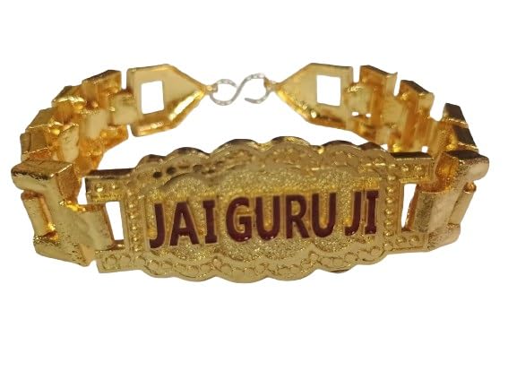 Guruji Bracelet Swaroop Blessing of Guruji Metal Colour Gold Silver Specialy Design For Mens