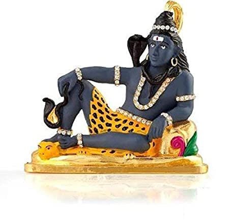 Lord Shiv Idol | Shankar Idol | Shiva Idol Metal Statue for Car Dashboard | Mandir Pooja Murti | Home Decor | Office Showpiece