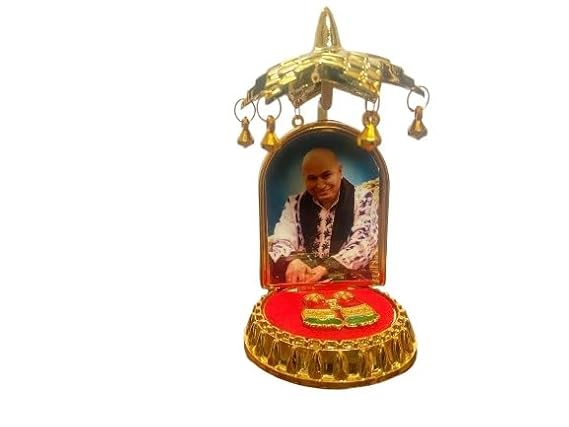 Guruji's Charan Swaroop Car Dashboard Idol Symbol of Devotion and Safety