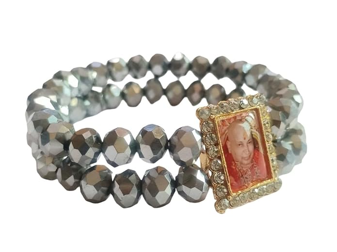 Guruji Swaoop Bracelets With Round Beads Handmade Stylish Multiple Guruji Gemstone Bracelet for Men/Women/Ladies