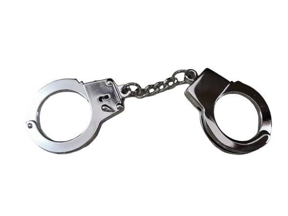 Handcuff Keychain Mini Metal Handcuffs Key Ring Stylish Handcuff Keychain for Keys & Bags