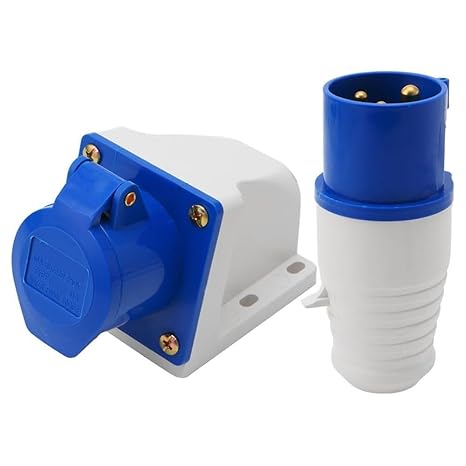 Industrial Panel Socket, 220-440V AC, IP44 Waterproof Plug, Male Female Connector, 16-3 Wall Socket
