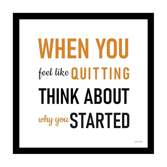 Inspirational/Motivational Quotes Poster Wall Art Painting Hanging Decoration For Living Room, Home, Office Decor, Hostel, Library, School