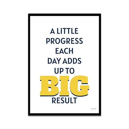  Motivational Quotes Framed Posters For Home and Office, Photo Frames For Wall, Positive Quote Frames, Motivational Photo Frame