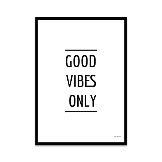  Gym Motivational Quotes Framed Posters For Gym, Photo Frames For Wall, Positive Quote Frames, Motivational Photo Frame (Good Vibes Only)