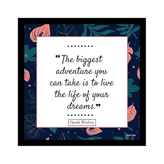 Motivational Quotes Framed Posters For Home and Office, Photo Frames For Wall, Positive Quote Frames, Motivational Photo Frame