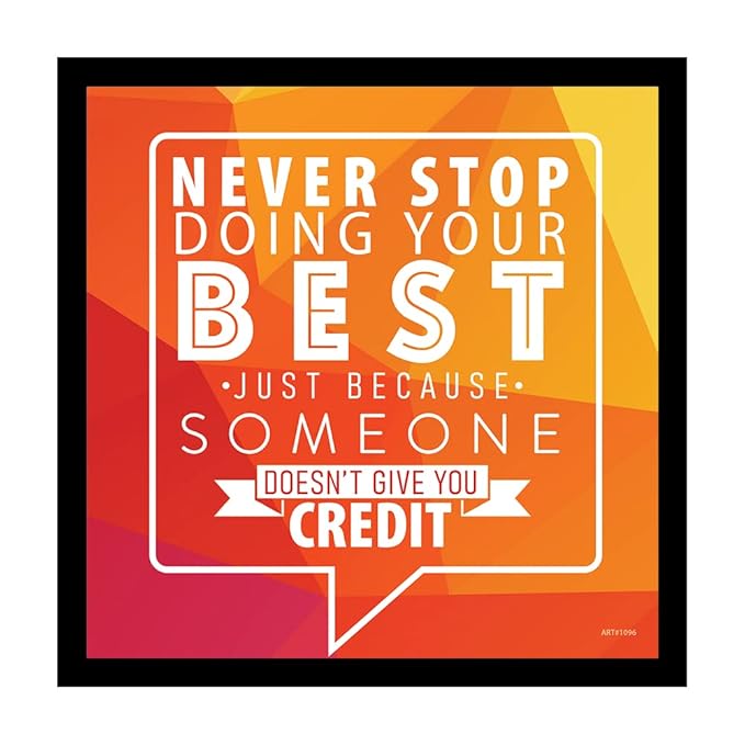 Motivational/Educational/Inspirational Wall Frames, Framed Quotes For Home and Office