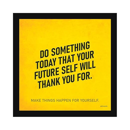 Motivational Quote Wall Frame for Home and Office Décor, Photo Frame Wall Poster, Quote with Frame, Framed Posters.