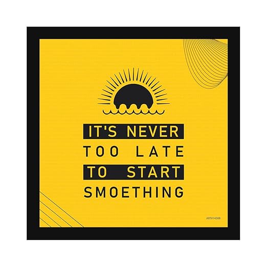 Motivational Quote Wall Frames for Home and Office Décor, Photo Frame Wall Poster, Quotes with Frame, Framed Posters.