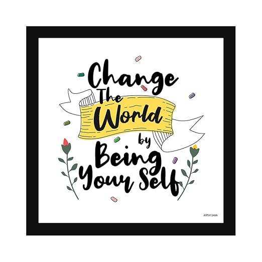 Motivational Quotes Wall Frames for Home and Office Décor, Photo Frame Wall Poster, Quotes with Frame, Framed Poster