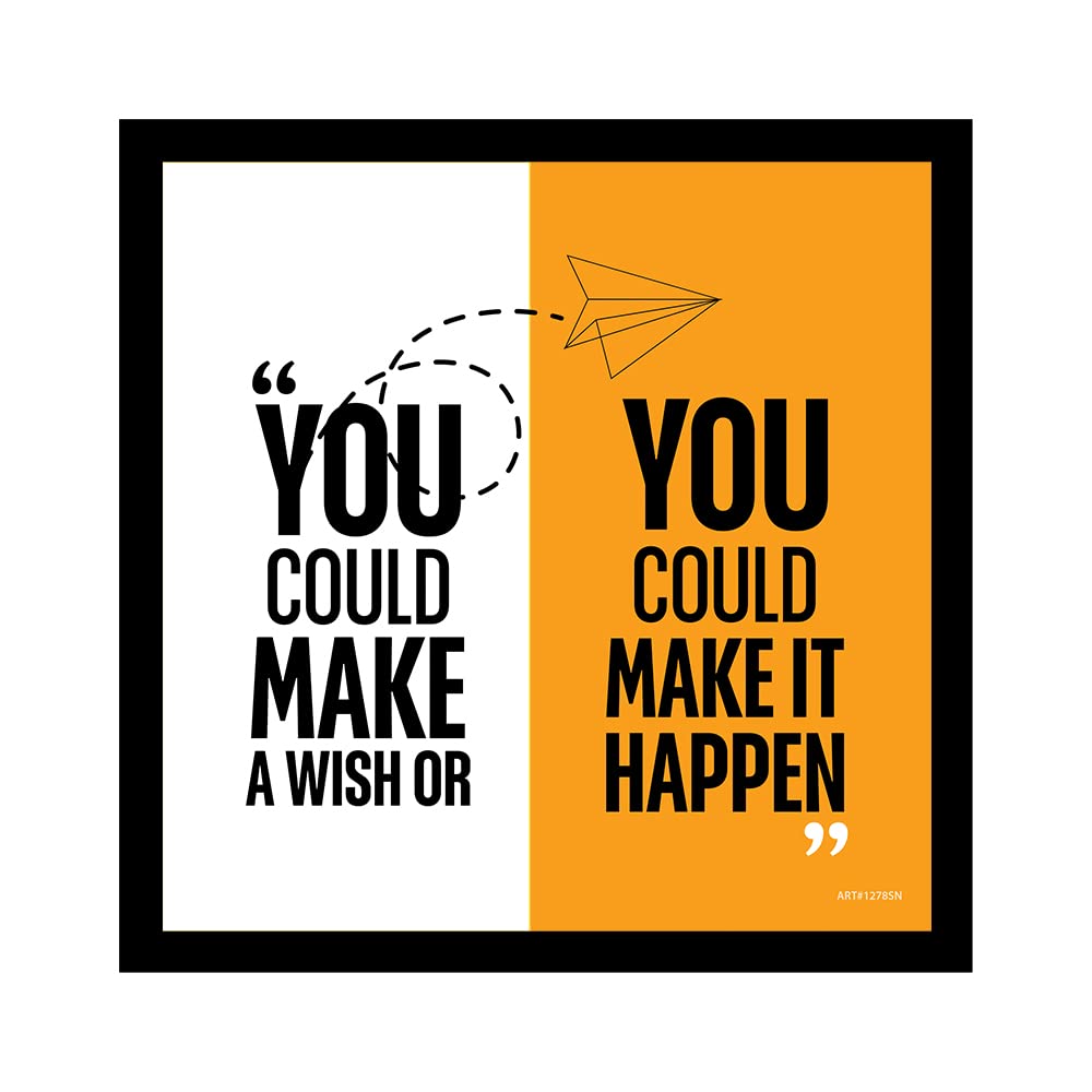  Motivational Quotes Wall Frame for Home and Office Décor, Photo Frame Wall Posters, Quotes with Frame, Framed Poster