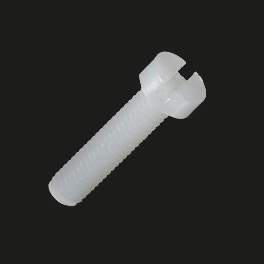 M4 X 10mm Slotted CHHD Nylon Screw (Dia. 4mm, Length 10mm)