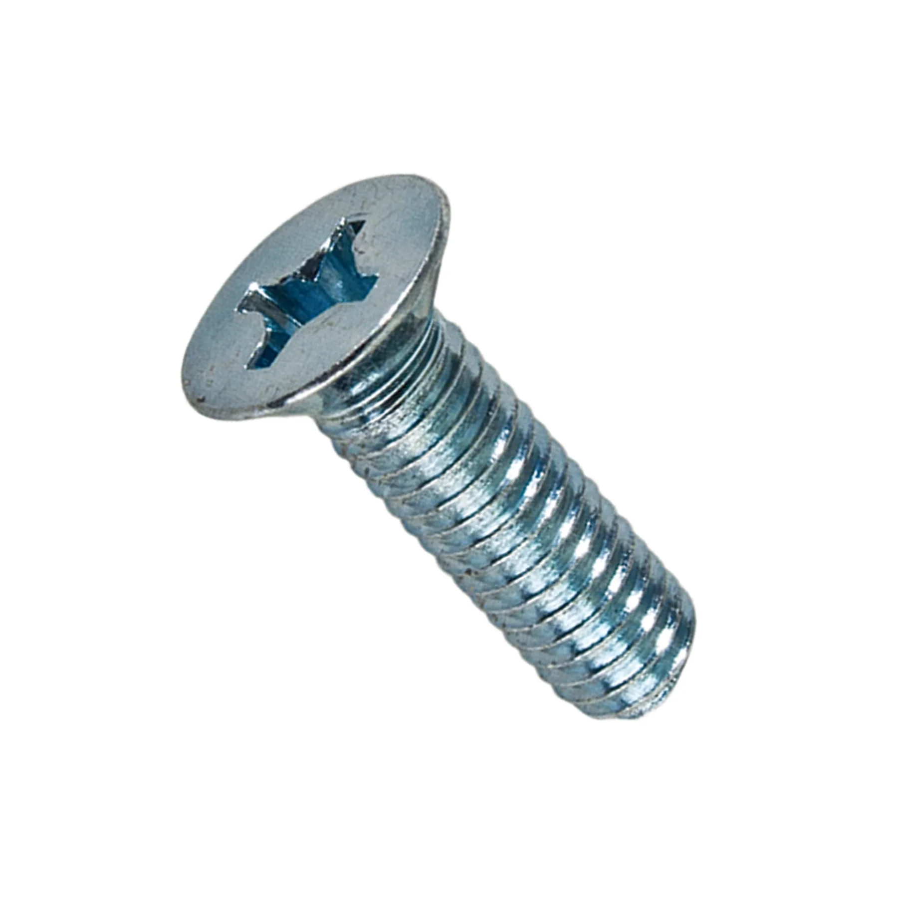 M4 X 8mm Phillips CSK Mild Steel with Nickel Plating Screw (Dia. 4mm, Length 8mm)