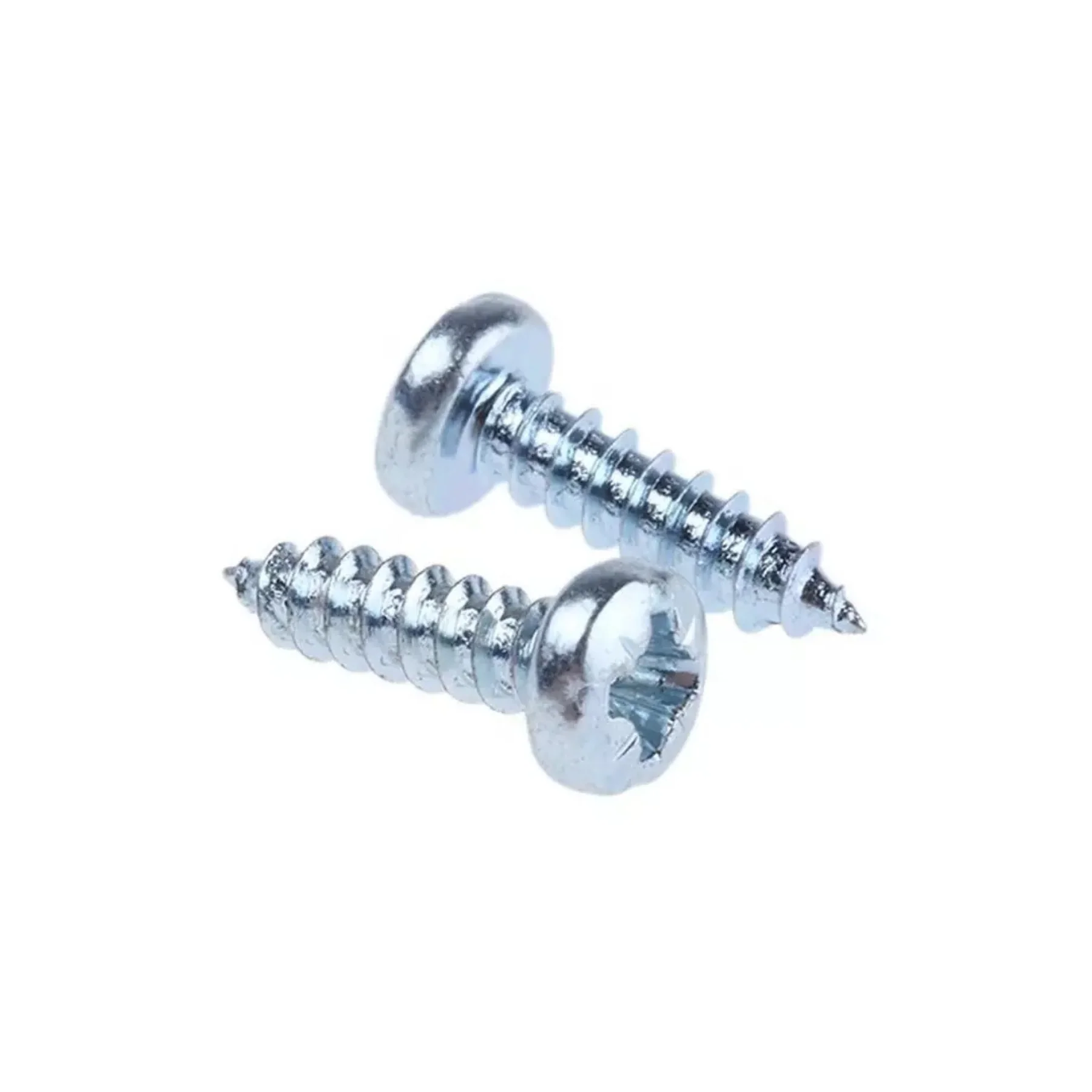 No.2(2.2mm) X 6.5mm Phillips Pan Head Self Tapping Wood Screw Mild Steel with Zinc plating