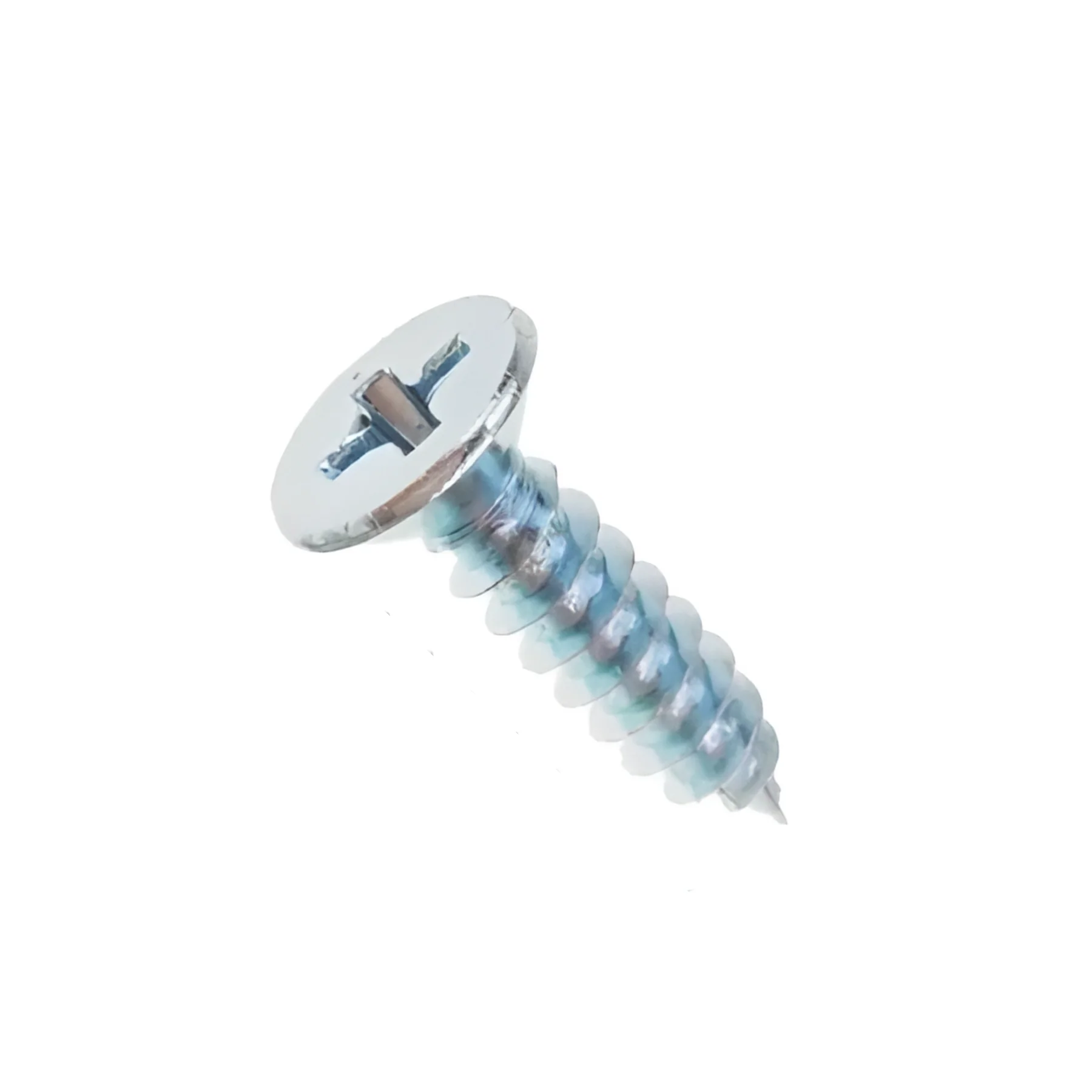 No.2(2.2mm) X 6.5mm Phillips CSK Self Tapping Wood Screw Mild Steel with Zinc plating