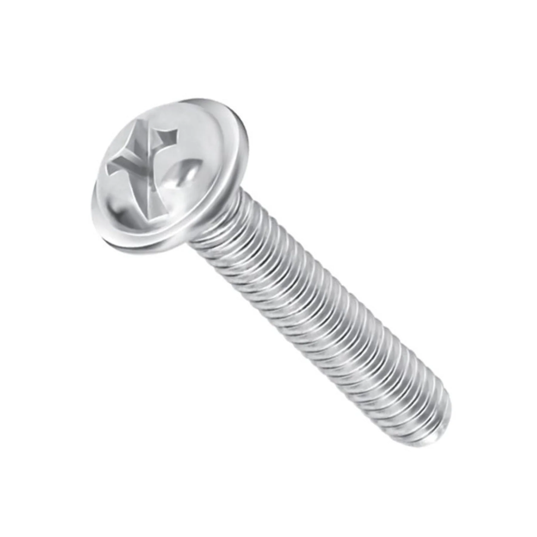 M4 X 15mm Flanged Combination head washer head SS 304 Screw (Dia. 4mm, Length 15mm)