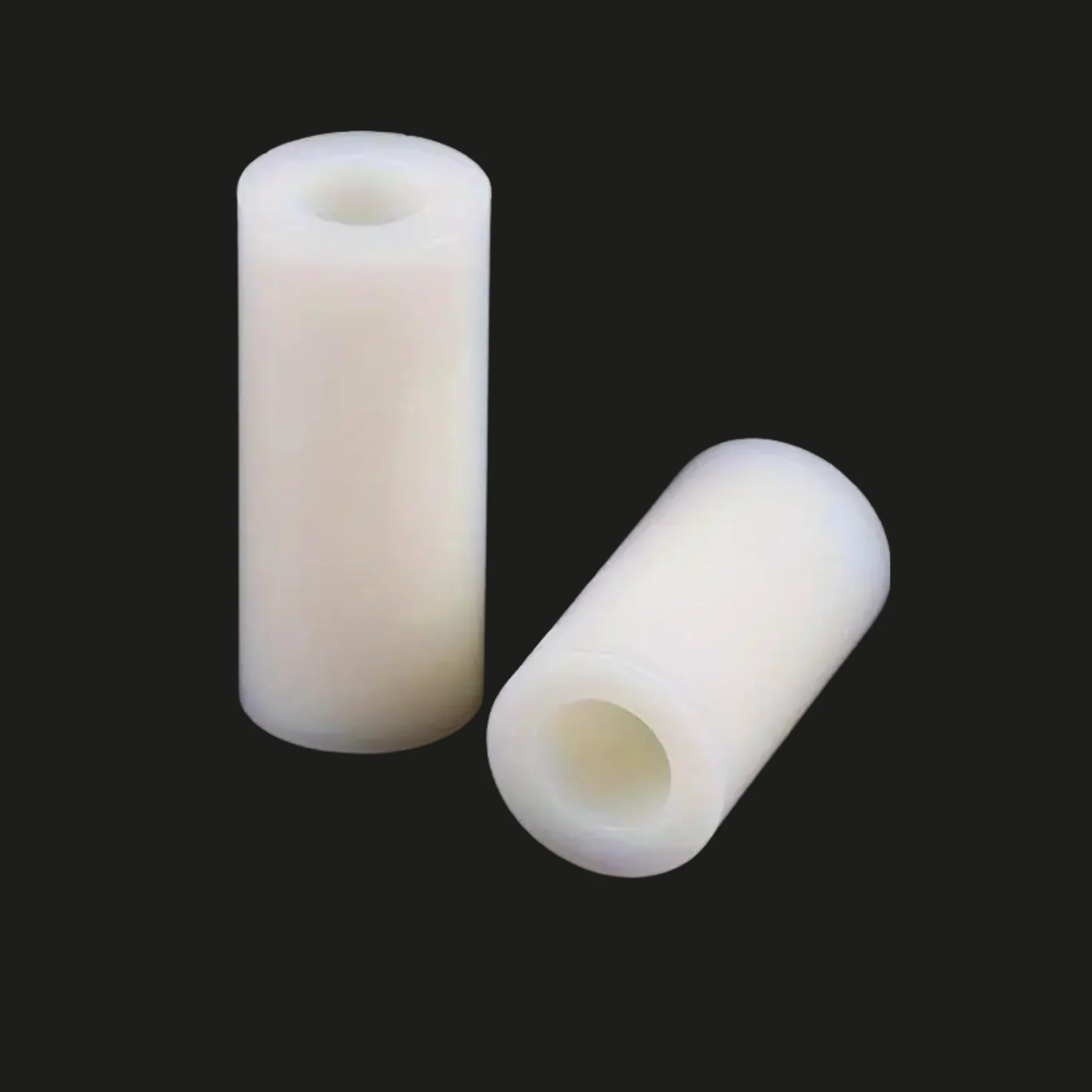 ID:3.5mm H:26mm OD:6mm Non-Threaded Female to Female Cylindrical Plastic Spacer for M3 screw
