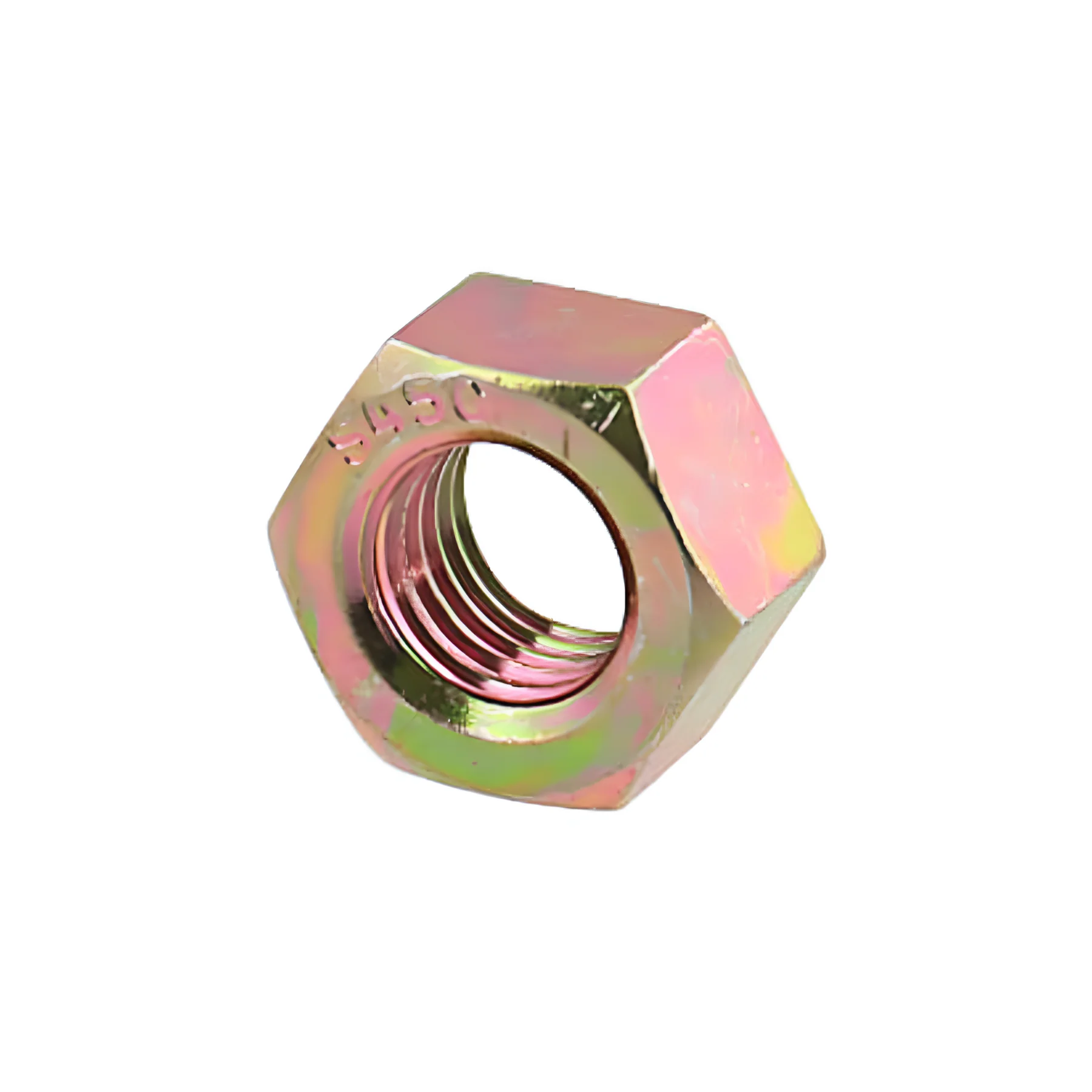 M3 Hex Nut Mild Steel with Yellow Zinc Plating(Dia. 3mm)