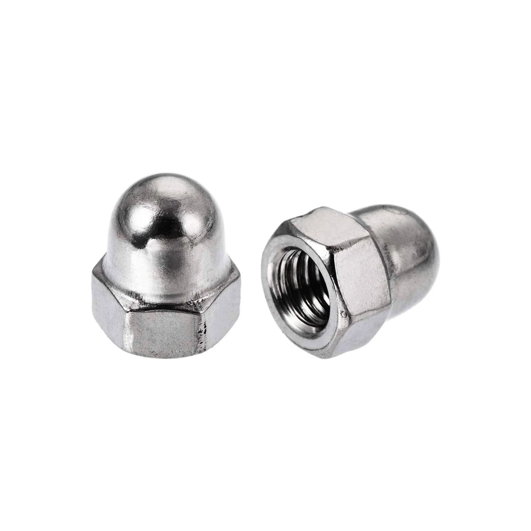 M6 Dome Nuts Mild Steel with Zinc Plating (Dia. 6mm)