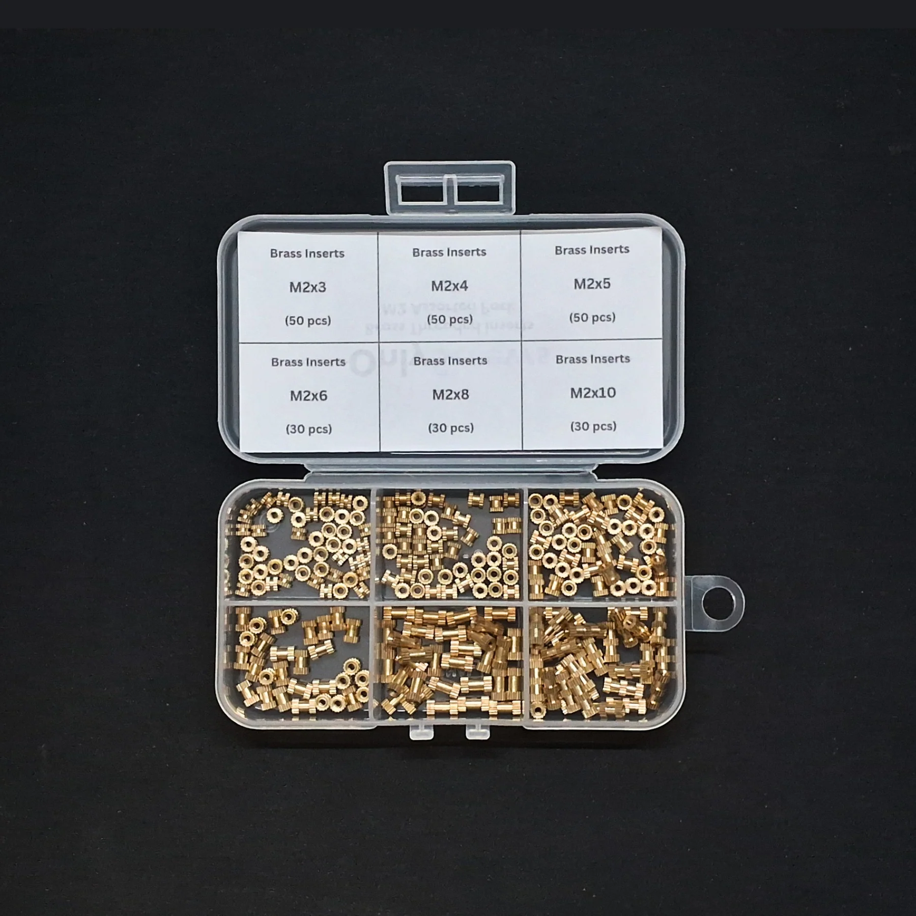 M2.5 Brass Inserts Assorted Pack