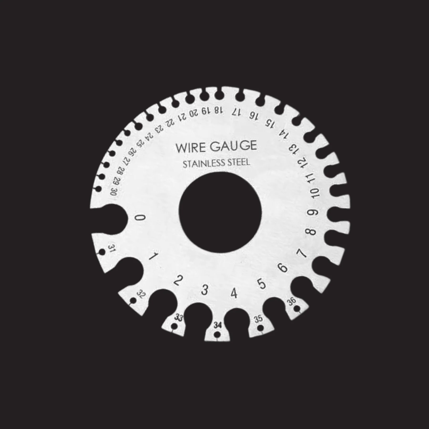 Stainless Steel Round Wire Gauge