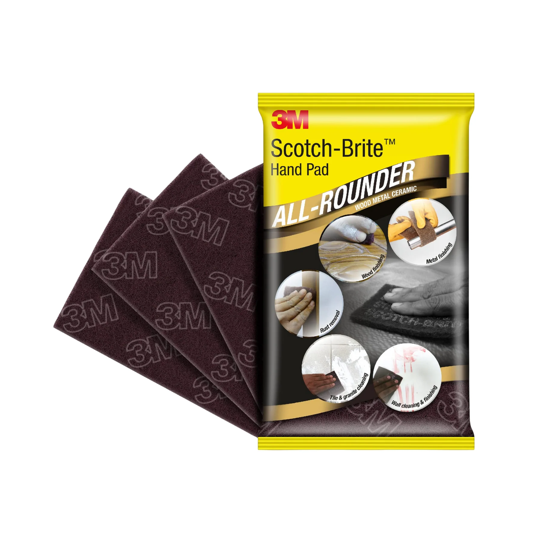 3M Scotch Brite All Rounder Hand Pad 9inch x 6inch