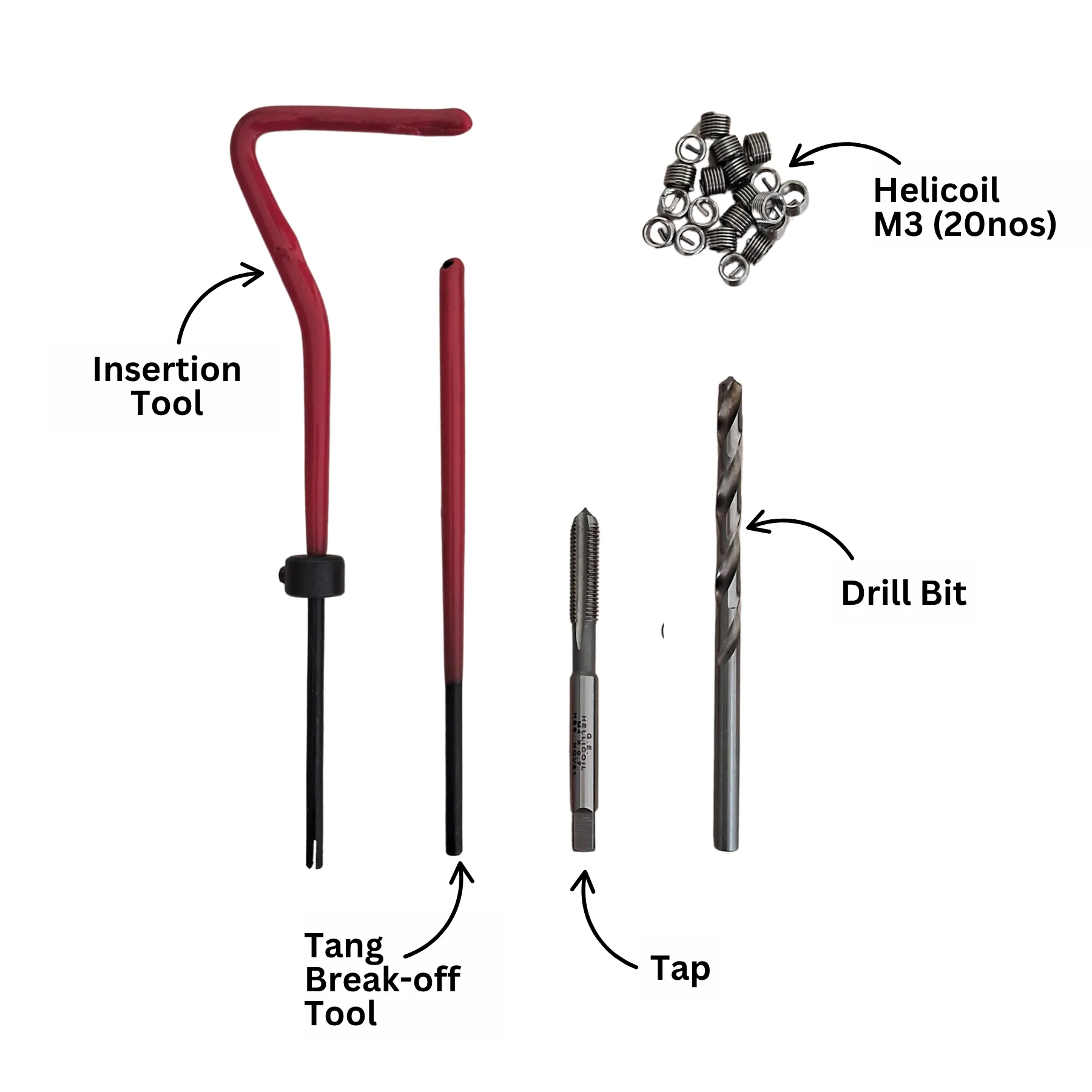 M4 Helicoil Thread Repair Kit