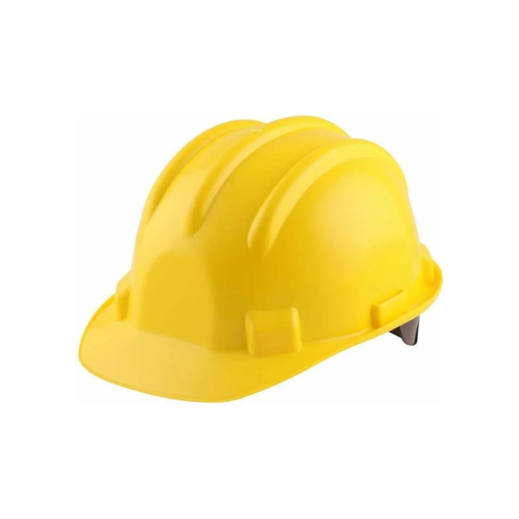 Karam Yellow Safety Helmet with Adjustable Chin Strap & Rachet Type Adjustment (Free Size)