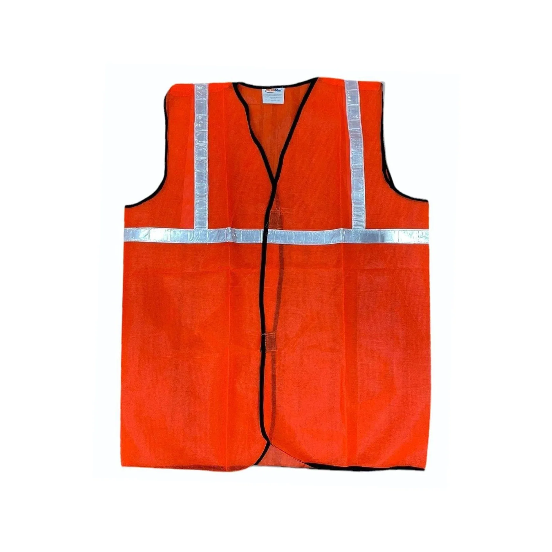 Hi Visibility Netted 2 inch Reflective Velcro fit Safety Jacket