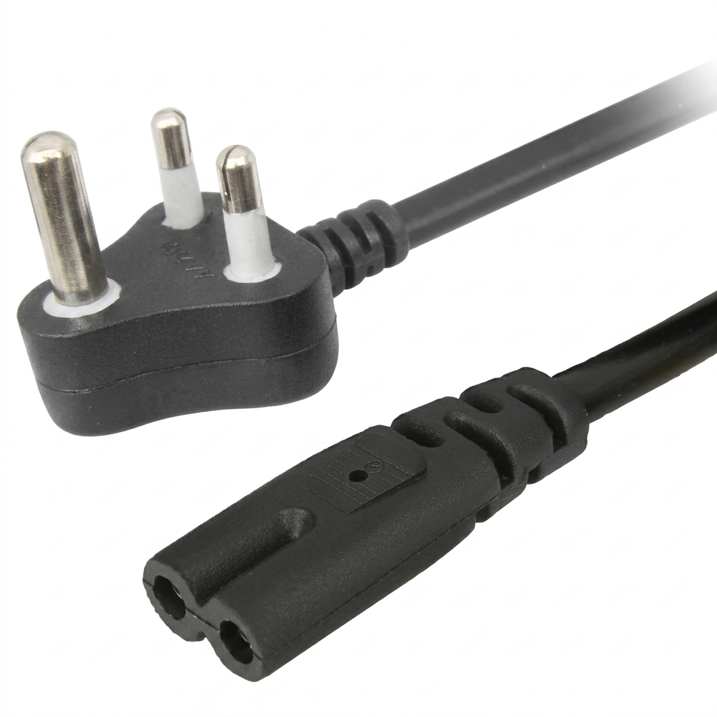 3 Pin Power Cable Cord for 2 Pin Adapter Charger