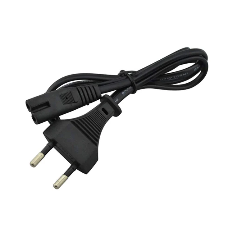 2 Pin Power Cord For 2 Pin Adapter Camera Charger 1.5 Meter