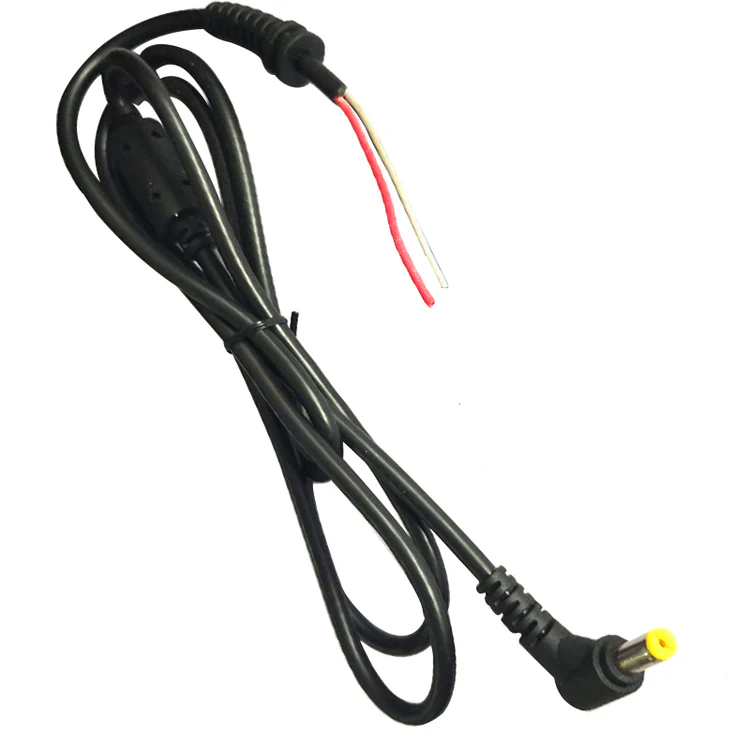 Laptop Adapter Cable Cord (5.5mm X 1.7mm) Pin For Acer Aspire E5-511 E5-511P E5-521 E5-571 (Yellow)